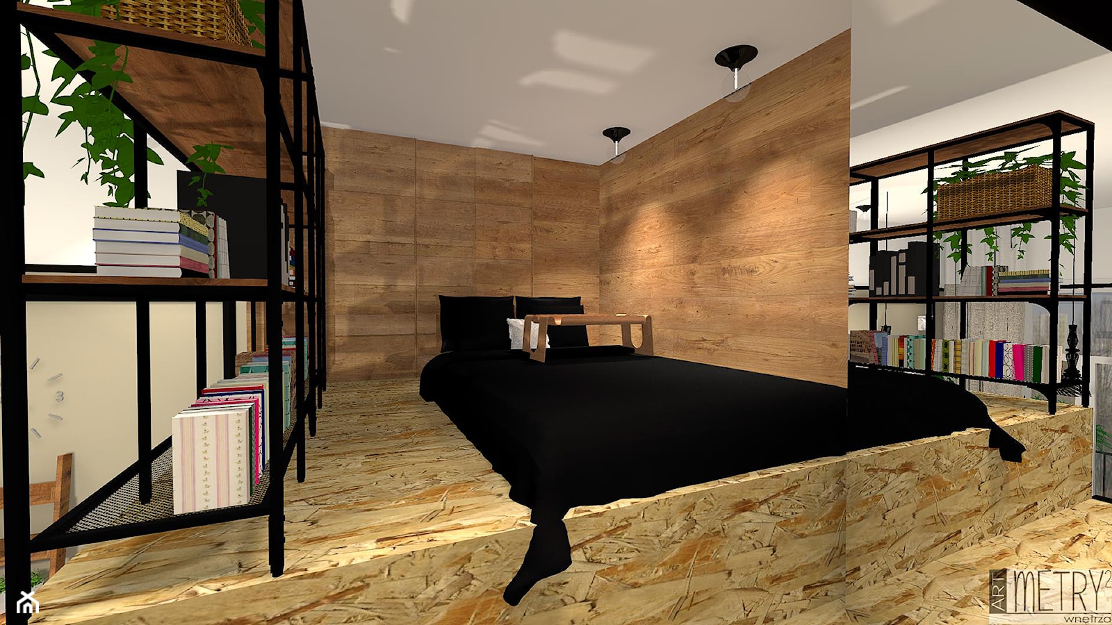 Konkurs MINImum powierzchni, MAXImum funkcjonalności - Średnia biała sypialnia, styl minimalistyczny - zdjęcie od artmetry2 - Homebook