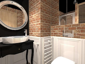 Konkurs MINImum powierzchni, MAXImum funkcjonalności - Mała bez okna z lustrem łazienka, styl tradycyjny - zdjęcie od artmetry2
