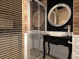 Konkurs MINImum powierzchni, MAXImum funkcjonalności - Mała bez okna z lustrem łazienka, styl tradycyjny - zdjęcie od artmetry2