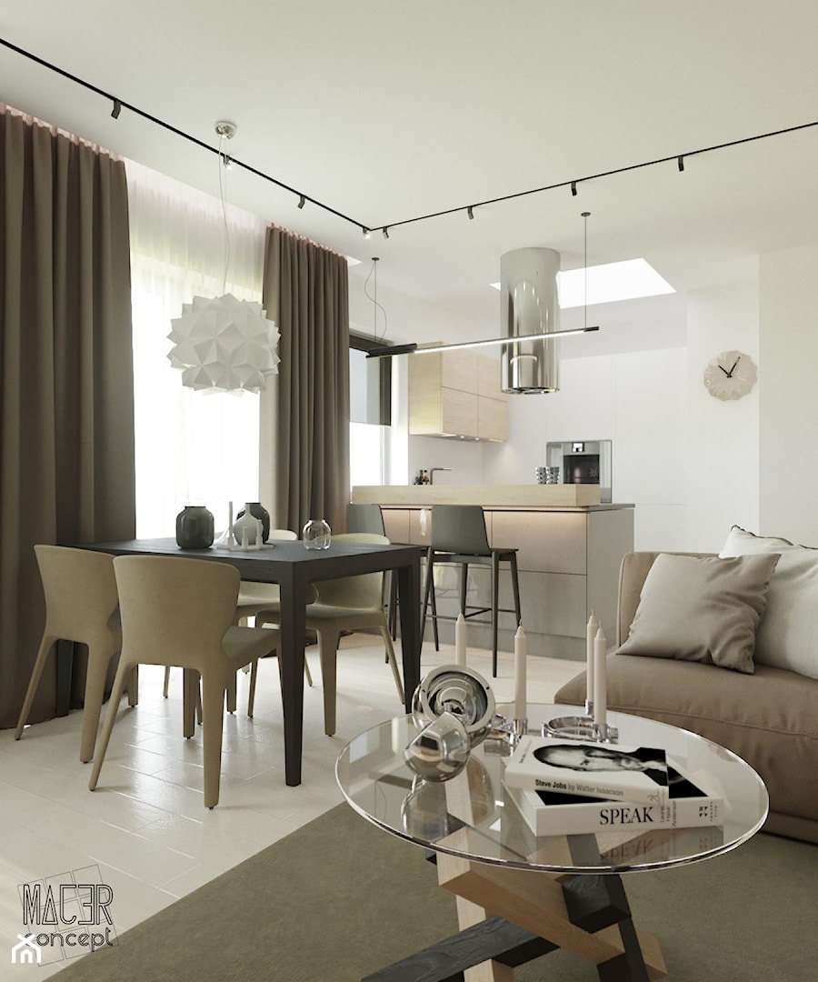 APARTAMENT NA BIELANACH - Salon, styl nowoczesny - zdjęcie od MAJER concept