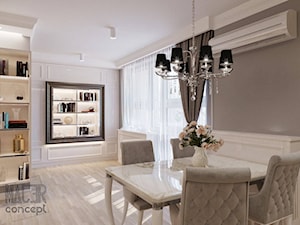 APARTAMENT SŁOMIŃSKIEGO - Salon, styl glamour - zdjęcie od MAJER concept