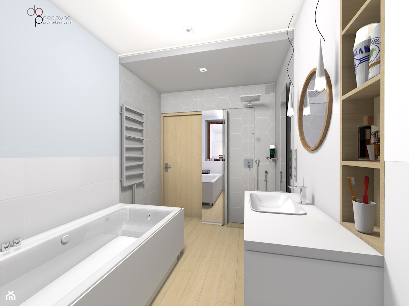 aranżacja łazienki - zdjęcie od dopracownia architektoniczna - Homebook