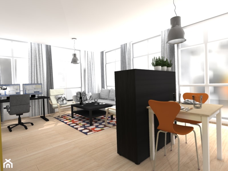 Pokój dzienny z wyposażeniem z IKEI_02 - zdjęcie od dopracownia architektoniczna