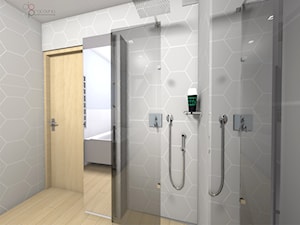 składany prysznic w łazience - zdjęcie od dopracownia architektoniczna