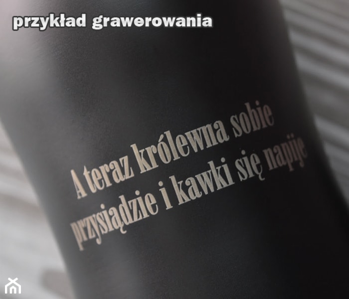 Kubek BLACKY z indywidualnym grawerem. - zdjęcie od Termokubki