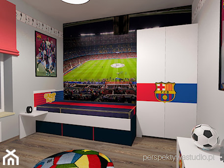 Aranżacje wnętrz - Pokój dziecka: I Love Barca - Perspektywa Studio. Przeglądaj, dodawaj i zapisuj najlepsze zdjęcia, pomysły i inspiracje designerskie. W bazie mamy już prawie milion fotografii!