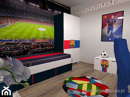 Aranżacje wnętrz - Pokój dziecka: I Love Barca - Perspektywa Studio. Przeglądaj, dodawaj i zapisuj najlepsze zdjęcia, pomysły i inspiracje designerskie. W bazie mamy już prawie milion fotografii!