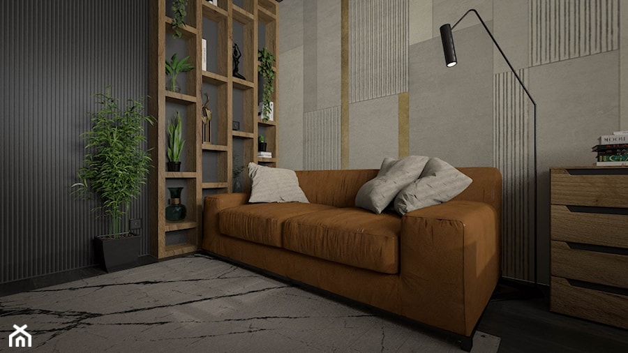 Męski Apartament - Biuro, styl nowoczesny - zdjęcie od Pracownia Projektowa Decoretti - Agata Jachimowicz