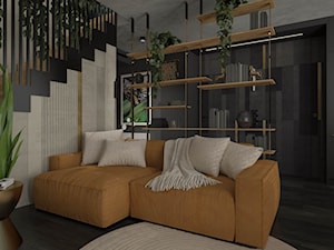 Męski Apartament - Salon, styl nowoczesny - zdjęcie od Pracownia Projektowa Decoretti - Agata Jachimowicz