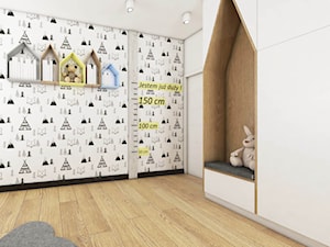 Dom w Czaplach - Średni biały pokój dziecka dla dziecka dla chłopca dla dziewczynki - zdjęcie od Pracownia Projektowa Decoretti - Agata Jachimowicz