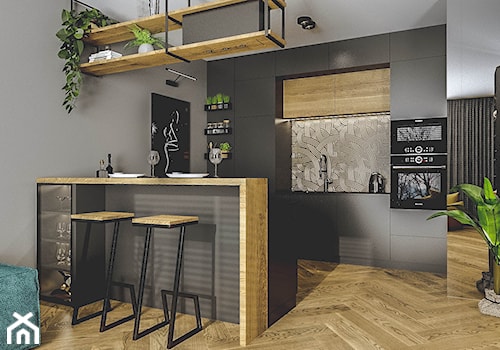 Przytulny Apartament w Centrum Gdyni - Kuchnia, styl industrialny - zdjęcie od Pracownia Projektowa Decoretti - Agata Jachimowicz