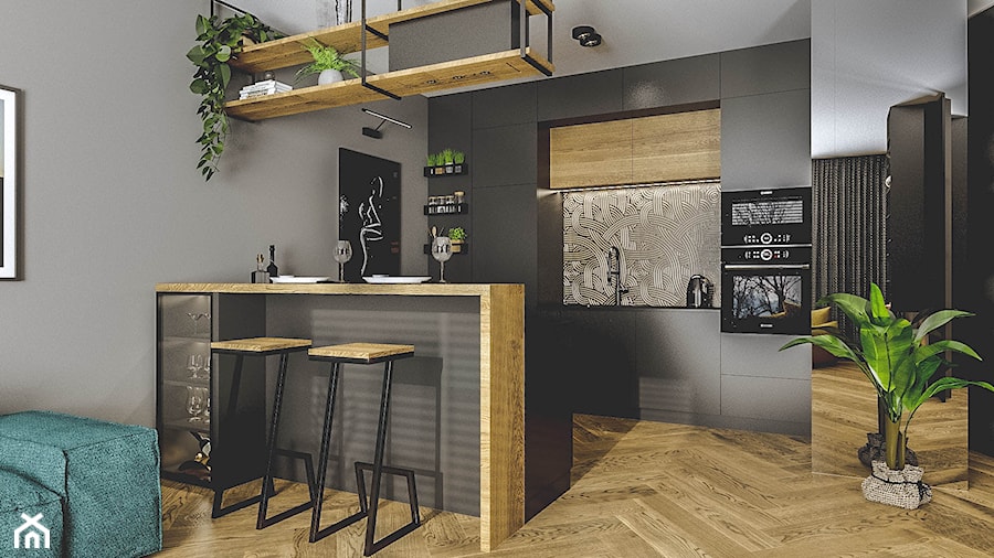 Przytulny Apartament w Centrum Gdyni - Kuchnia, styl industrialny - zdjęcie od Pracownia Projektowa Decoretti - Agata Jachimowicz