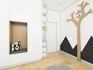Dom w Czaplach - Średni biały czarny pokój dziecka dla dziecka dla nastolatka dla chłopca dla dziewczynki - zdjęcie od Pracownia Projektowa Decoretti - Agata Jachimowicz