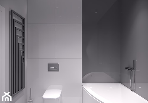 Dom Chełm - Średnia bez okna z punktowym oświetleniem łazienka - zdjęcie od Pracownia Projektowa Decoretti - Agata Jachimowicz
