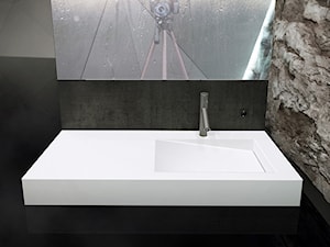 Umywalka z kolekcji Cristalstone Linea Ideal z odpływem liniowym - Łazienka, styl nowoczesny - zdjęcie od Cristalstone