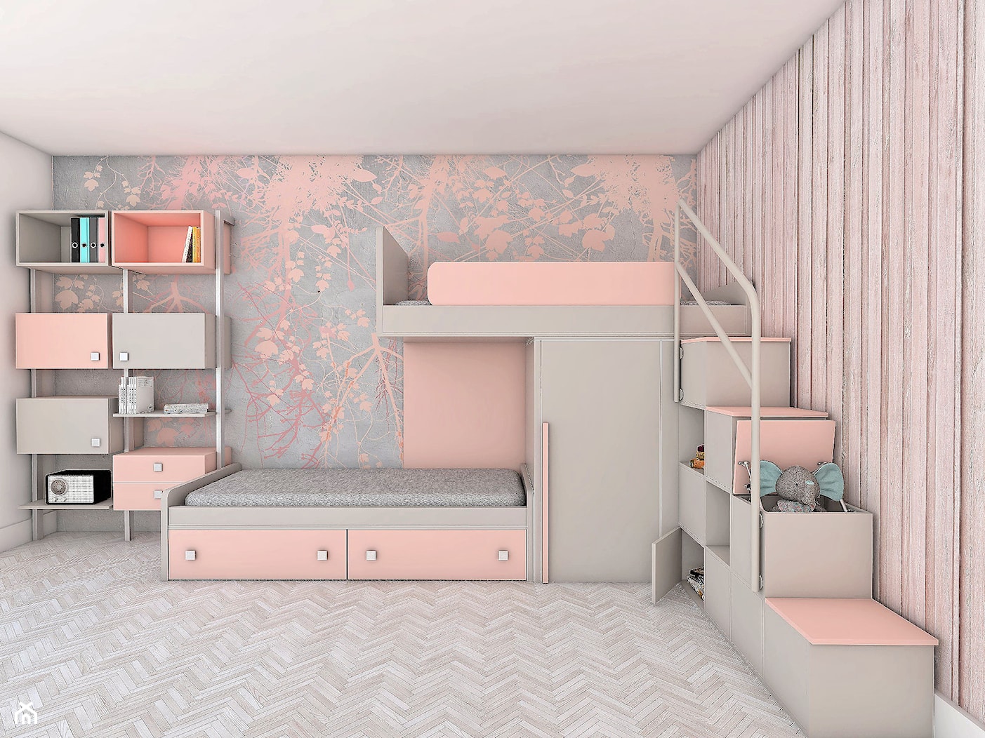 Pokój dziecięcy z łóżkiem piętrowym. - zdjęcie od COLORATO meble - Homebook
