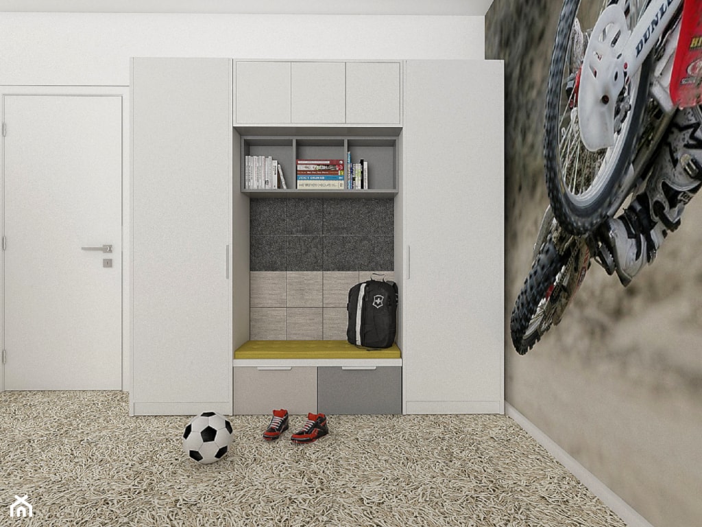 Biało-szary pokój dla chłopca - zdjęcie od COLORATO meble - Homebook