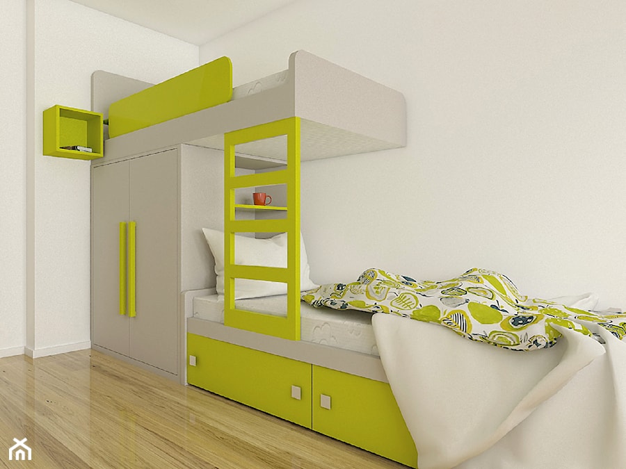 Łóżko piętrowe z szafą - zdjęcie od COLORATO meble