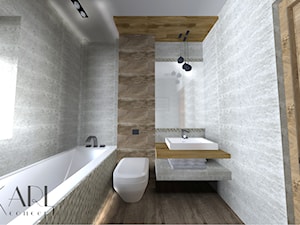 Projekt łazienki - Łazienka, styl skandynawski - zdjęcie od Studio KARLconcept
