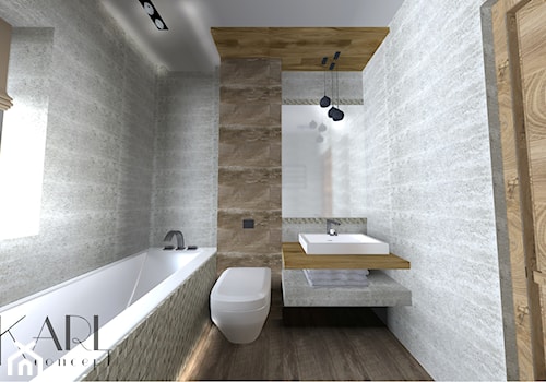 Projekt łazienki - Łazienka, styl skandynawski - zdjęcie od Studio KARLconcept