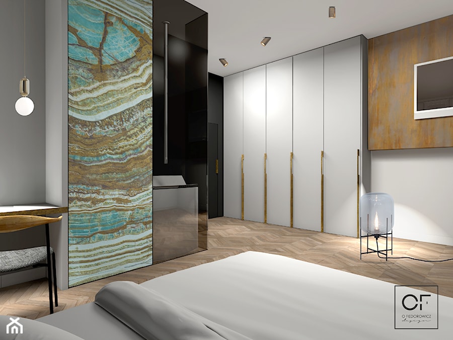 Projekt sypialni - Sypialnia, styl nowoczesny - zdjęcie od O.Fiedorowicz
