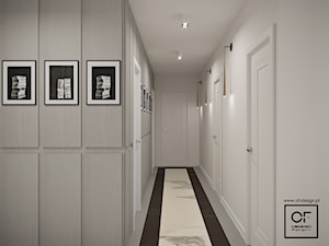 Eleganckie wnętrza w domu jednorodzinnym - Duży szary hol / przedpokój, styl glamour - zdjęcie od O.Fiedorowicz