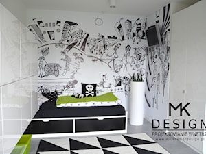 Pokój dziecka czero-biały - zdjęcie od MK DESIGN Projektowanie Wnętrz
