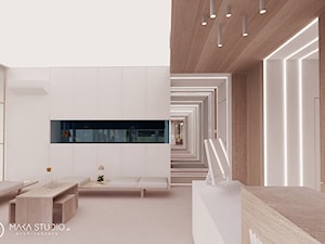 WMP - Duże z sofą białe biuro - zdjęcie od MΛKΛ Studio