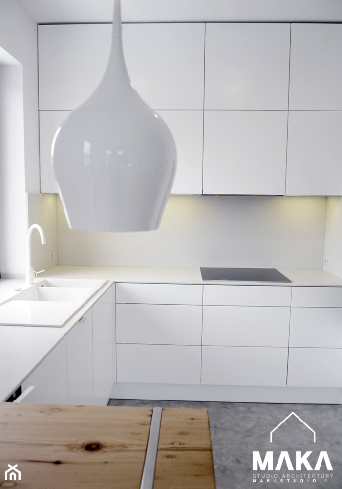 wnętrze apartamentu - Kuchnia, styl minimalistyczny - zdjęcie od MΛKΛ Studio