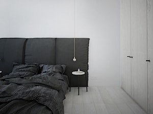 Projekt mieszkanie - skandynawskie smaki - Średnia biała sypialnia, styl skandynawski - zdjęcie od HOME AND WOOD