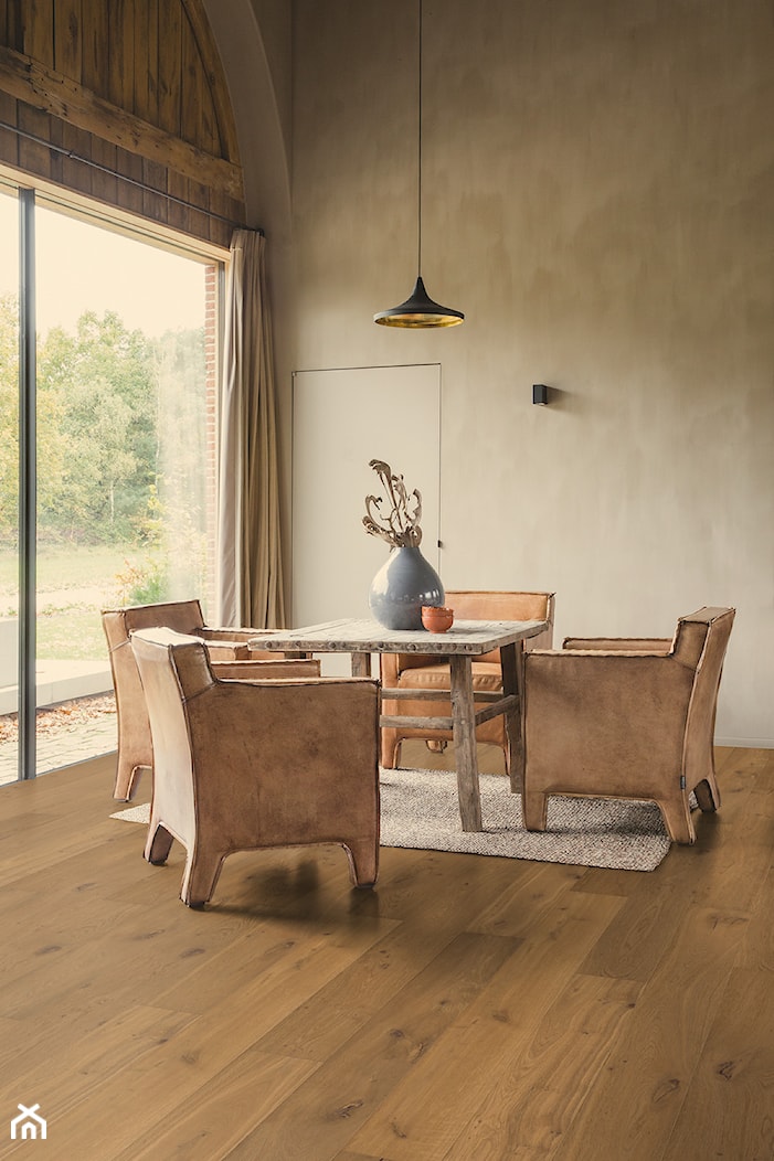Podłoga drewniana Palazzo - Średnia szara jadalnia jako osobne pomieszczenie, styl rustykalny - zdjęcie od Quick Step - Homebook