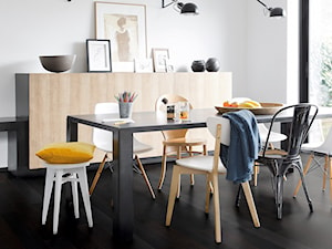 Podłoga drewniana Castello - Średnia biała jadalnia jako osobne pomieszczenie, styl nowoczesny - zdjęcie od Quick Step