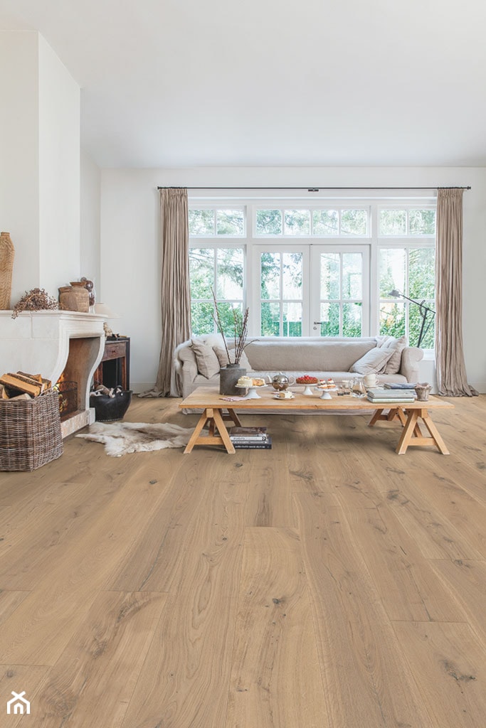 Podłoga drewniana Massimo - Salon, styl skandynawski - zdjęcie od Quick Step