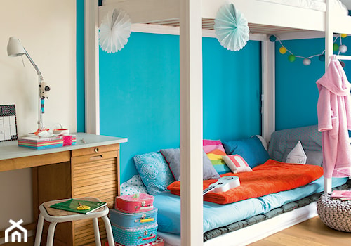 Podłoga laminowana Classic - Mały szary niebieski pokój dziecka dla dziecka dla chłopca dla dziewczynki dla rodzeństwa - zdjęcie od Quick Step