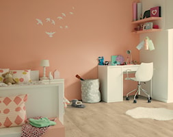 Pokój dziecka - Duży biały pomarańczowy pokój dziecka dla nastolatka dla chłopca dla dziewczynki, s ... - zdjęcie od Quick Step - Homebook