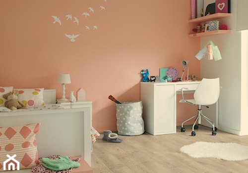 Pokój dziecka - Duży biały pomarańczowy pokój dziecka dla nastolatka dla chłopca dla dziewczynki, s ... - zdjęcie od Quick Step