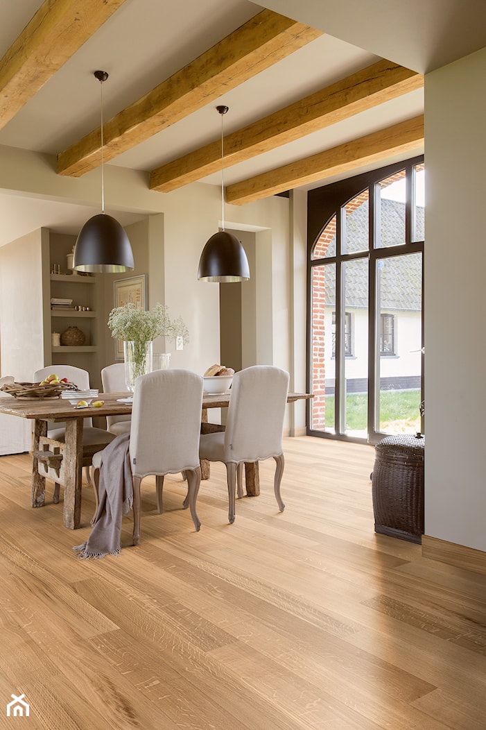 Podłoga drewniana Castello - Średnia szara jadalnia jako osobne pomieszczenie - zdjęcie od Quick Step - Homebook