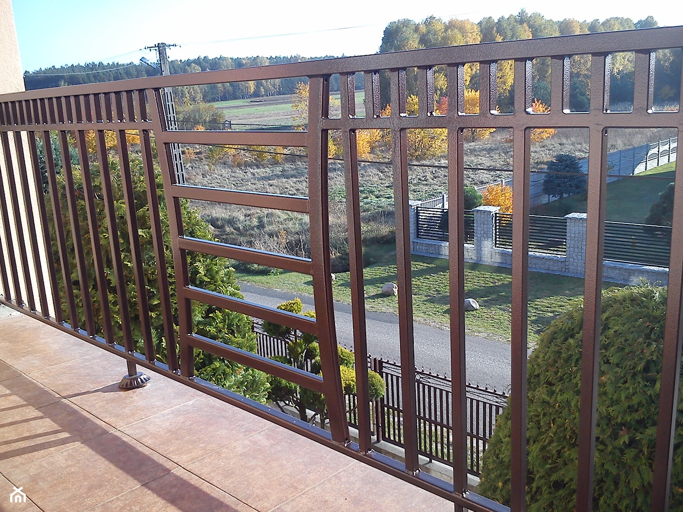 balkon miedź antyczna kolor - zdjęcie od Kowalstwo Kubala - Homebook