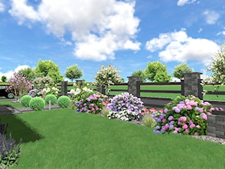 Ogród w stylu nowoczesnym w Żarowie