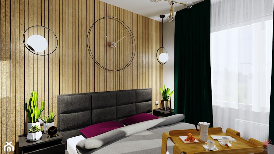 Sypialnia w stylu eklektycznym - Sypialnia, styl nowoczesny - zdjęcie od OGRÓD & WNĘTRZE