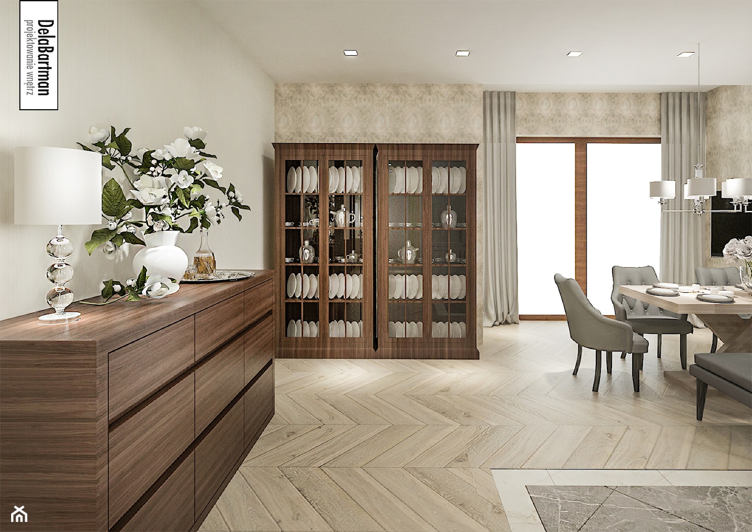 Salon w klasycznym stylu - zdjęcie od DelaBartman - Homebook