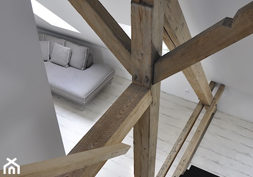 Apartament do wynajęcia Oświęcim - Schody jednobiegowe drewniane, styl skandynawski - zdjęcie od DelaBartman
