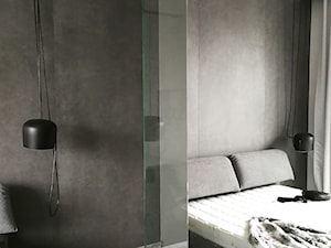 Apartmanet w Krakowie - Mała szara sypialnia, styl nowoczesny - zdjęcie od DelaBartman