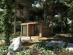 Nowoczesny domek ogrodowy, sauna, biuro - zdjęcie od Woodenfactory Sp. z o.o.