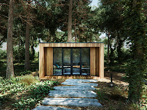 Tiny house - mały domek ogrodowy z modrzewia syberyjskiego - zdjęcie od Woodenfactory Sp. z o.o.
