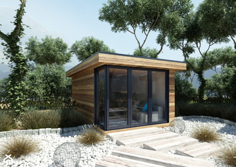 Mały domek ogrodowy, biuro, sauna - zdjęcie od Woodenfactory Sp. z o.o.