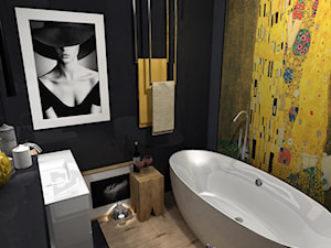 Czarno-złota łazienka - zdjęcie od Feel-Project