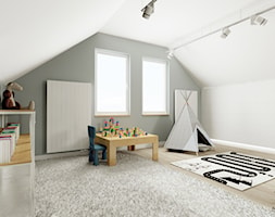 Łagodny w formie i kolorach styl skandynawski - antresola w domu jednorodzinnym - zdjęcie od Feel-Project - Homebook