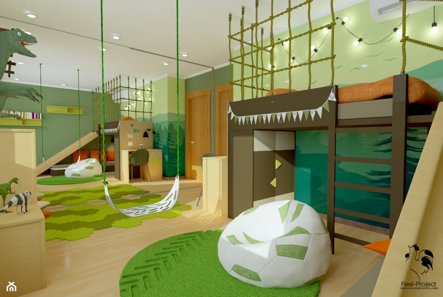 Pokój dla 5-letniego fana dinozaurów - zdjęcie od Feel-Project - Homebook