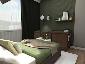 Zielona sypialnia 2+1 - zdjęcie od Feel-Project